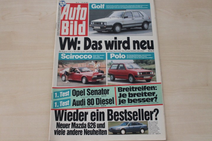 Deckblatt Auto Bild (31/1987)